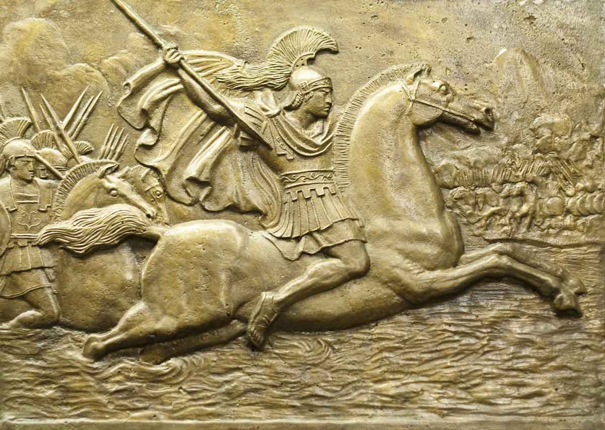 Alexander the Great Carving